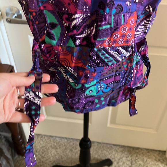 Beaded patchwork vintage vest - Picture 6 of 7